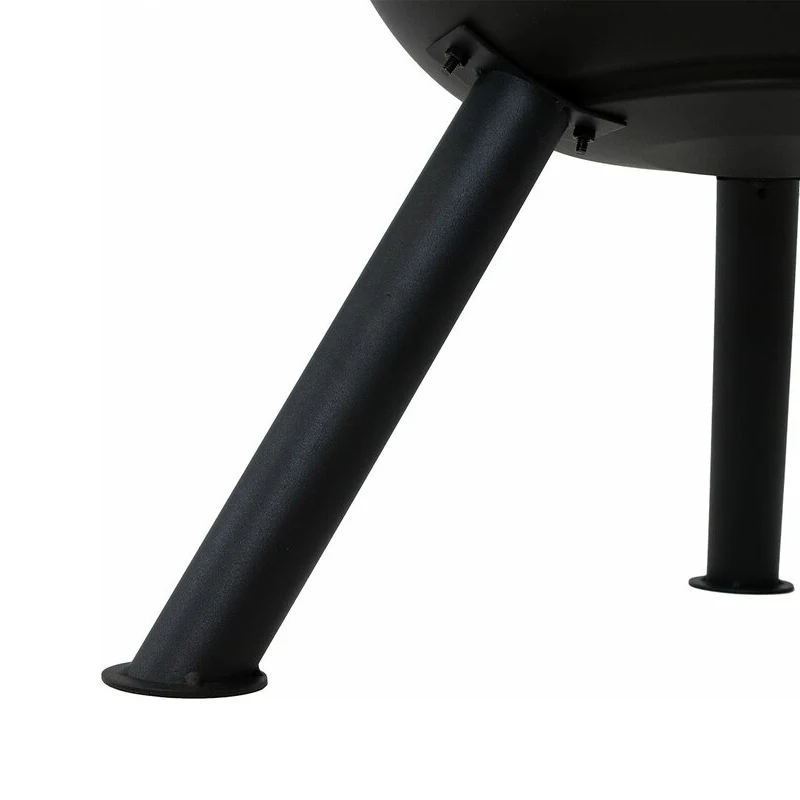 
Black Metal Big Steel Backyard round chimney design standing Fire Pit 