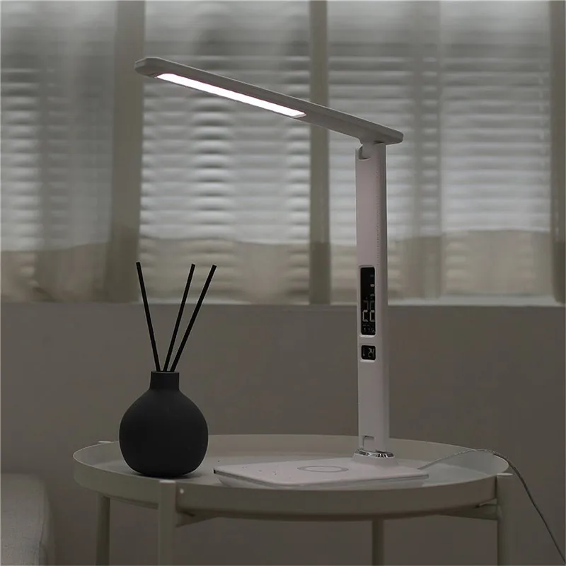 Настольная Светодиодная настольная лампа с беспроводной зарядкой