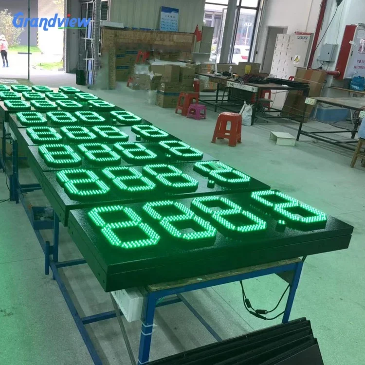Outdoor Waterproof Led Digital Double Side gas station display digital Sign Led Timer Display gas price sign Led