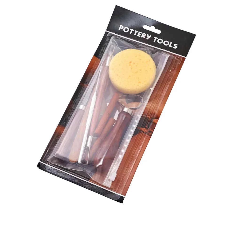 quality 9pcs  pottery clay trimming sculpting tools set