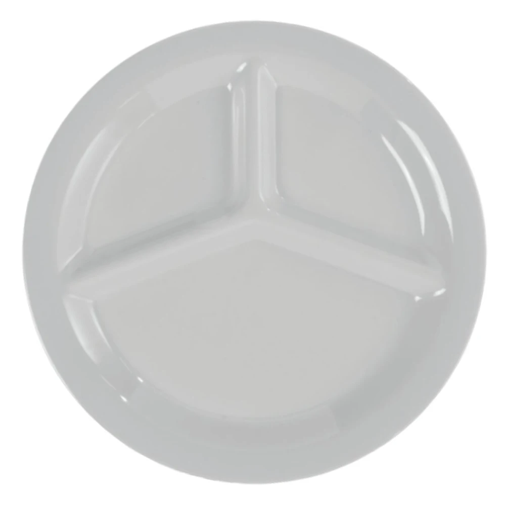 Partition Melamine overweight bariatric portion plate for healthy balance