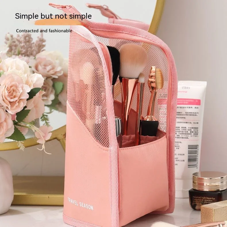 Storage Bags Waterproof Wholesale Large Capacity Mesh Make Up Pouch Travel Pouch Custom For Women Cosmetic Bags