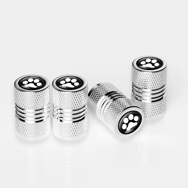 4 pcs/Pack Aluminum alloy Air Dust Covers Car Tire Caps With Custom Logo Multi Color Wheel Tire Rim Air Valve Stem Caps