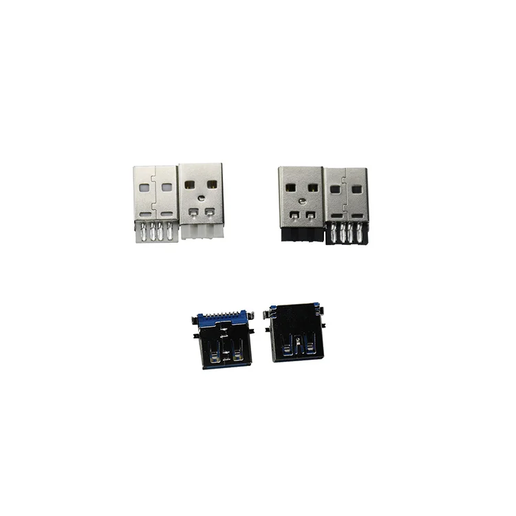 Factory Price USB2.0 3.0 Type A USB Connector Male Female 3U Gold