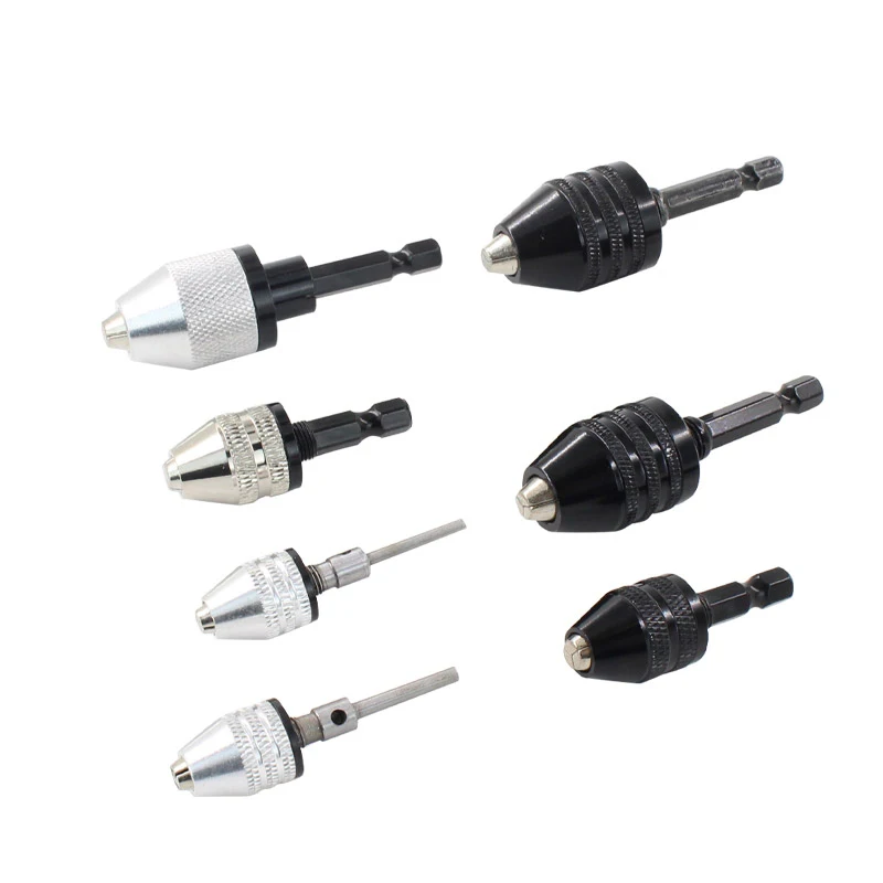 HEX shank round shank chuck for electric bits and HSS drill 3 Jaw Self-centering  Chuck