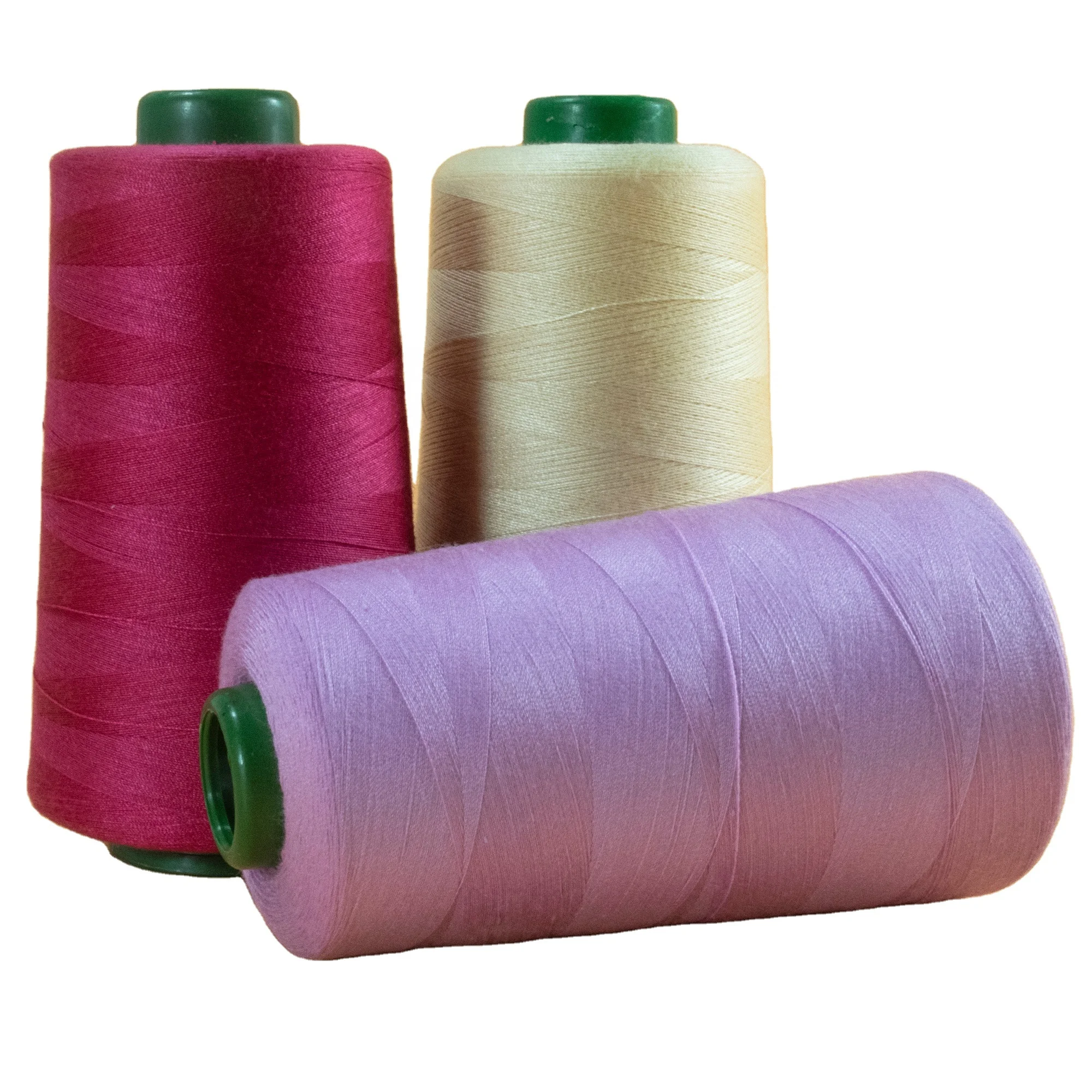 High speed jeans thread 40/2 bonded sewing threads white hand-stitched clothes thread