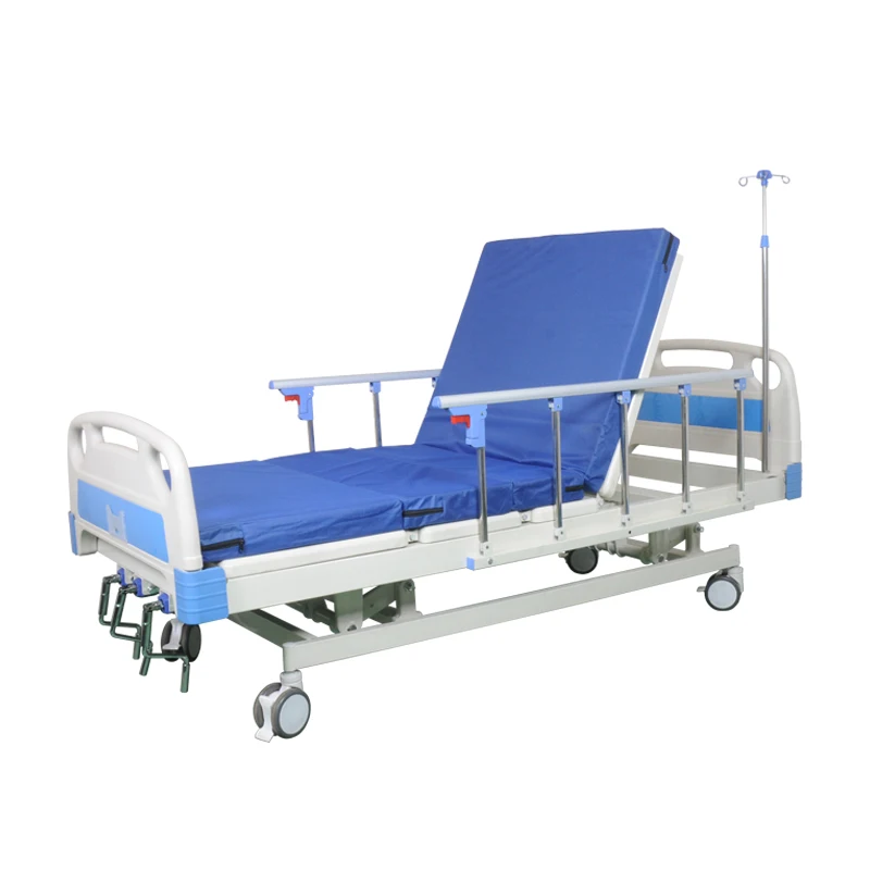 Hot Sale Height Adjustable 3 Function Home Care Home Care Hospital Bed 3 Crank Manual Medical Hospital Bed