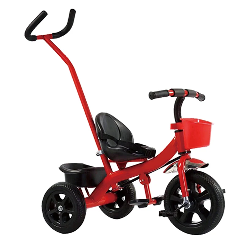 china factory wholesale cheap tricycle with handle push bar kids triciclo bike