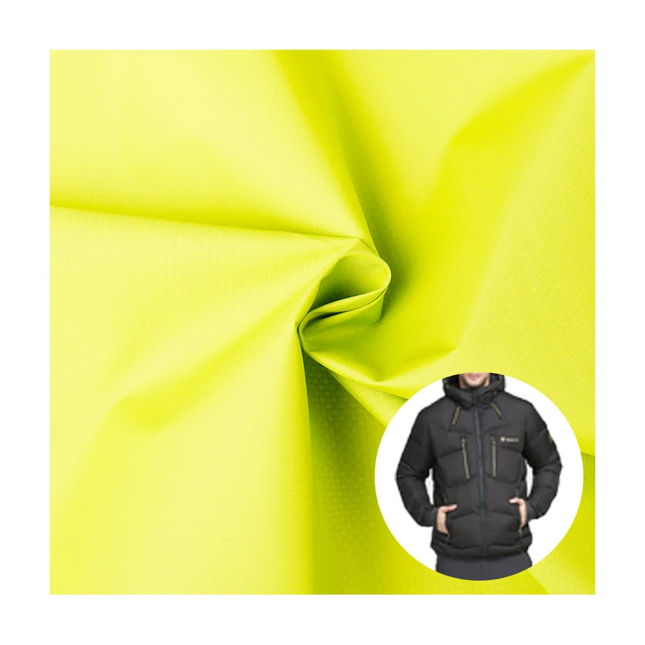 
 40D сетка 0,1 нейлоновая ткань Ripstop 261T Водонепроницаемая нейлоновая ткань для курток  