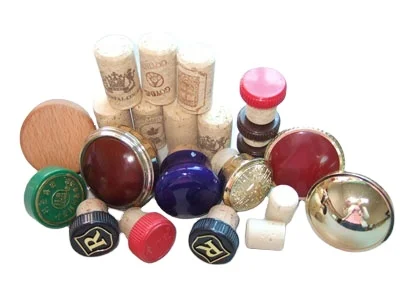 Electroplating T Shape Bar Top Cork With Plastic Wood Metal Zinc Alloy Cap Zamak For Wine Spirits Whisky Gin Bottle