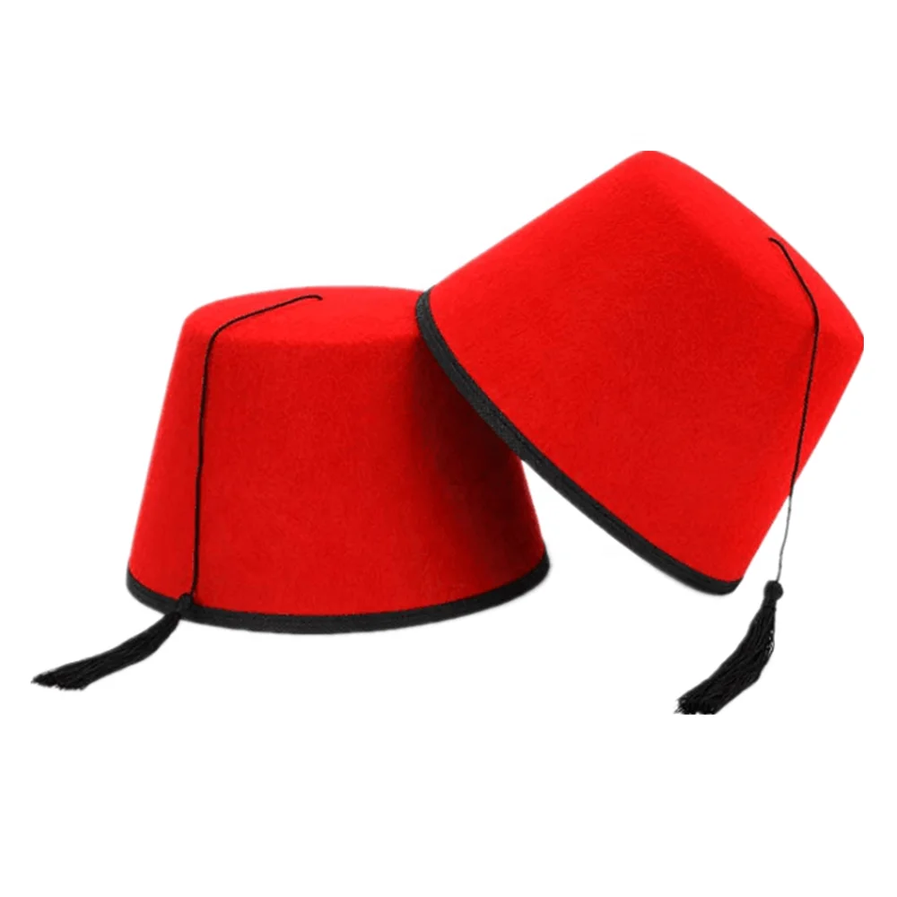 Adult Felt Turkish Dr Who Shriner Red Fez Hat Turkish Hat