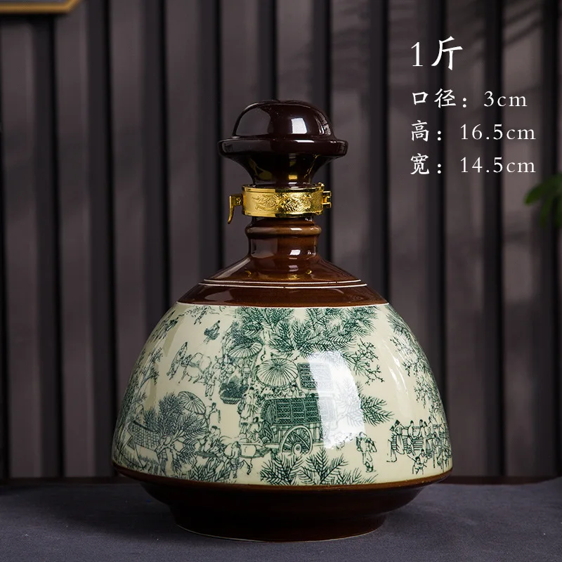 wholesaler jars  beverage custom bottle ceramic bottle wine  Oil bottle