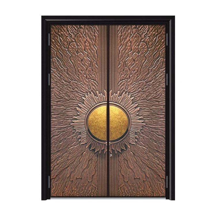 Wholesale Price Double Front Entrance Doors Anti-theft Armorded Door for Villa