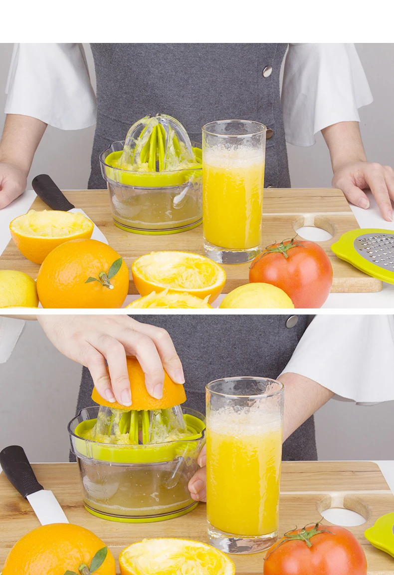 Многофункциональная соковыжималка для фруктов и лимона/ручная апельсинового лимона с чашей встроенная мерная чашка
