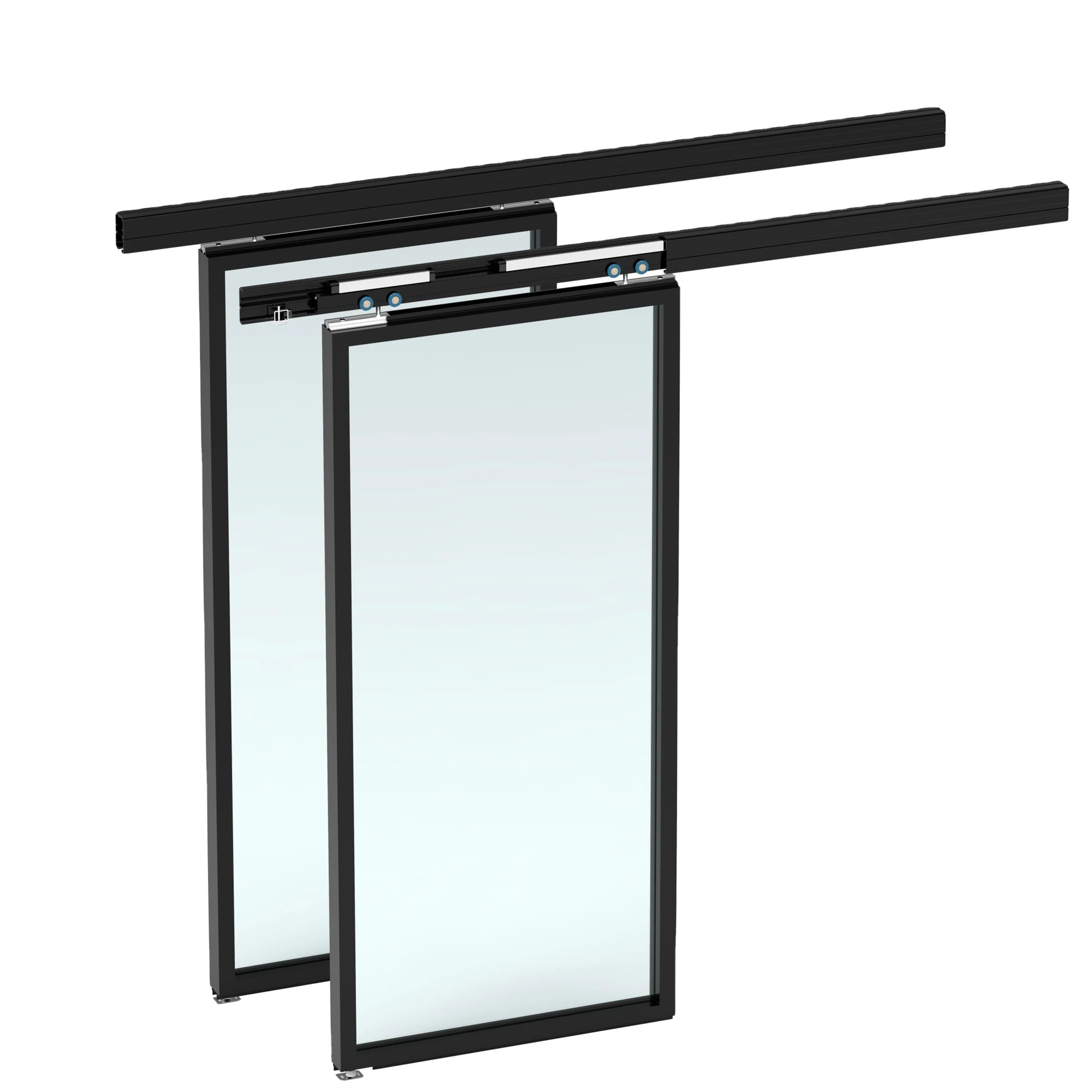 Load-bearing 80kg sliding door automatic system lightweight aluminum profile sliding cupboard door