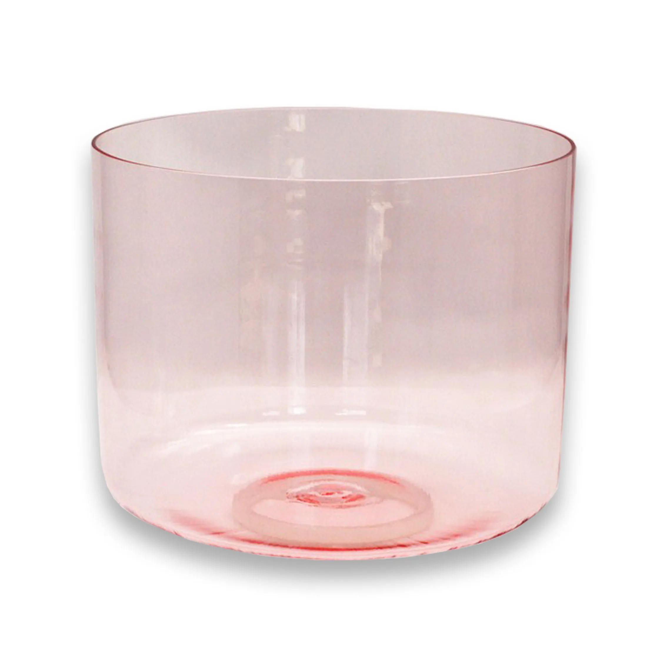 High Quality Pink Color Clear Quartz Crystal Singing Bowl