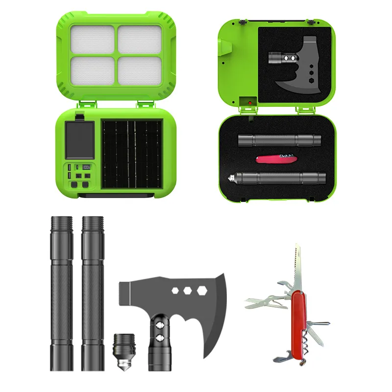 Multi-Functional Outdoor Camping Hammer Axe Light Combination Working Tool for Outdoor Adventures