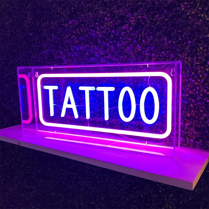 Wholesale color changing RGB neon light water pink neon night light lamp led anime tattoo neon sign