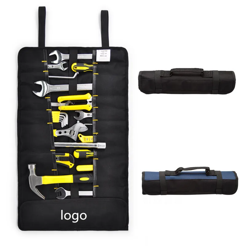 Low Moq Custom Durable Heavy Duty Waterproof 600D Polyester Rolling Tool Organizer Bags For Electrician