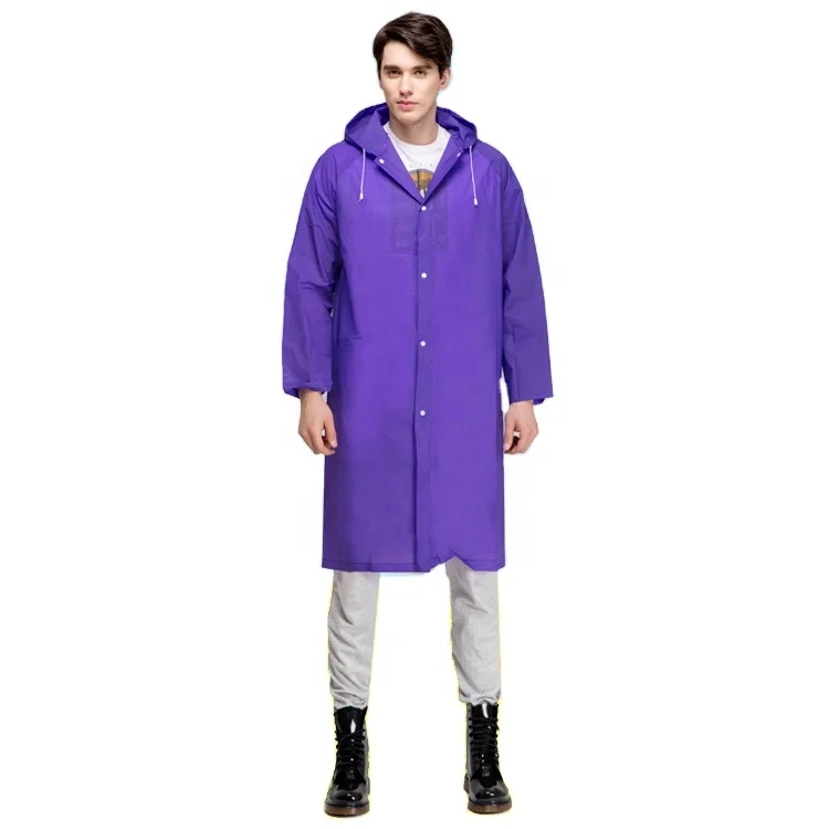 Adult plastiv EVA raincoat waterproof custom safety full body