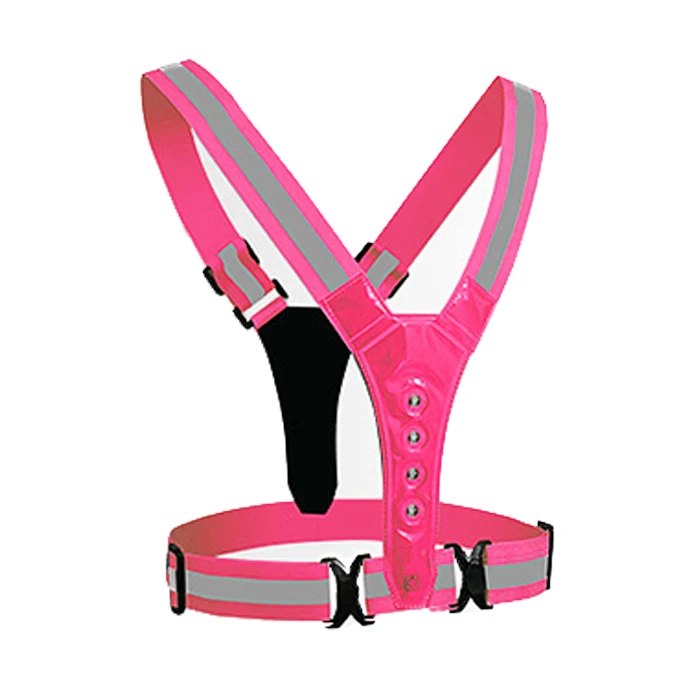 Led Reflective Vest Running Gear 5 Lights Colors Gear Rechargeable Light Up Running Vest