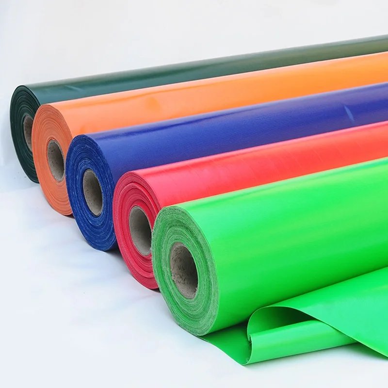 Pvc tarp roll ready tarpaulin nylon waterproof tear-resistant pvc laminated tarpaulin blackout cover
