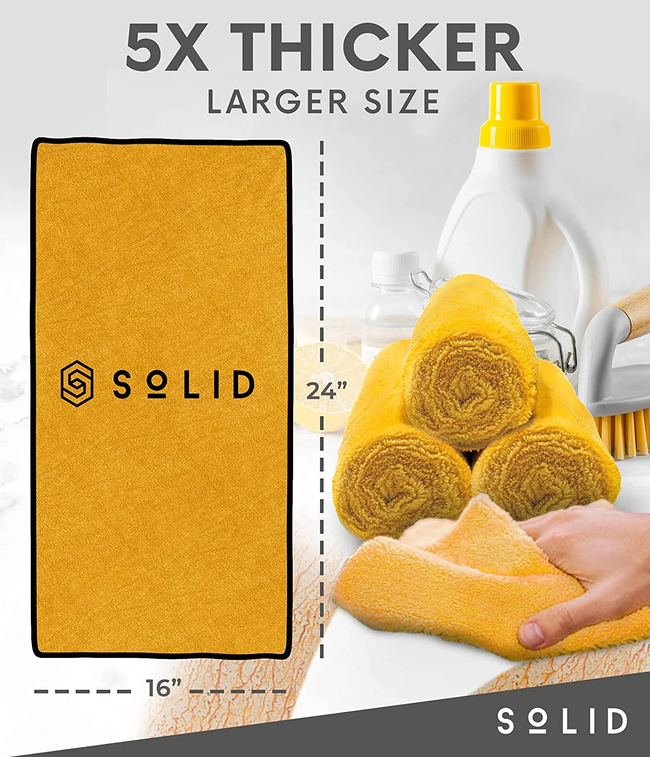 Custom logo microfiber towel ring dry towel reusable cleaning fast dry cleaning