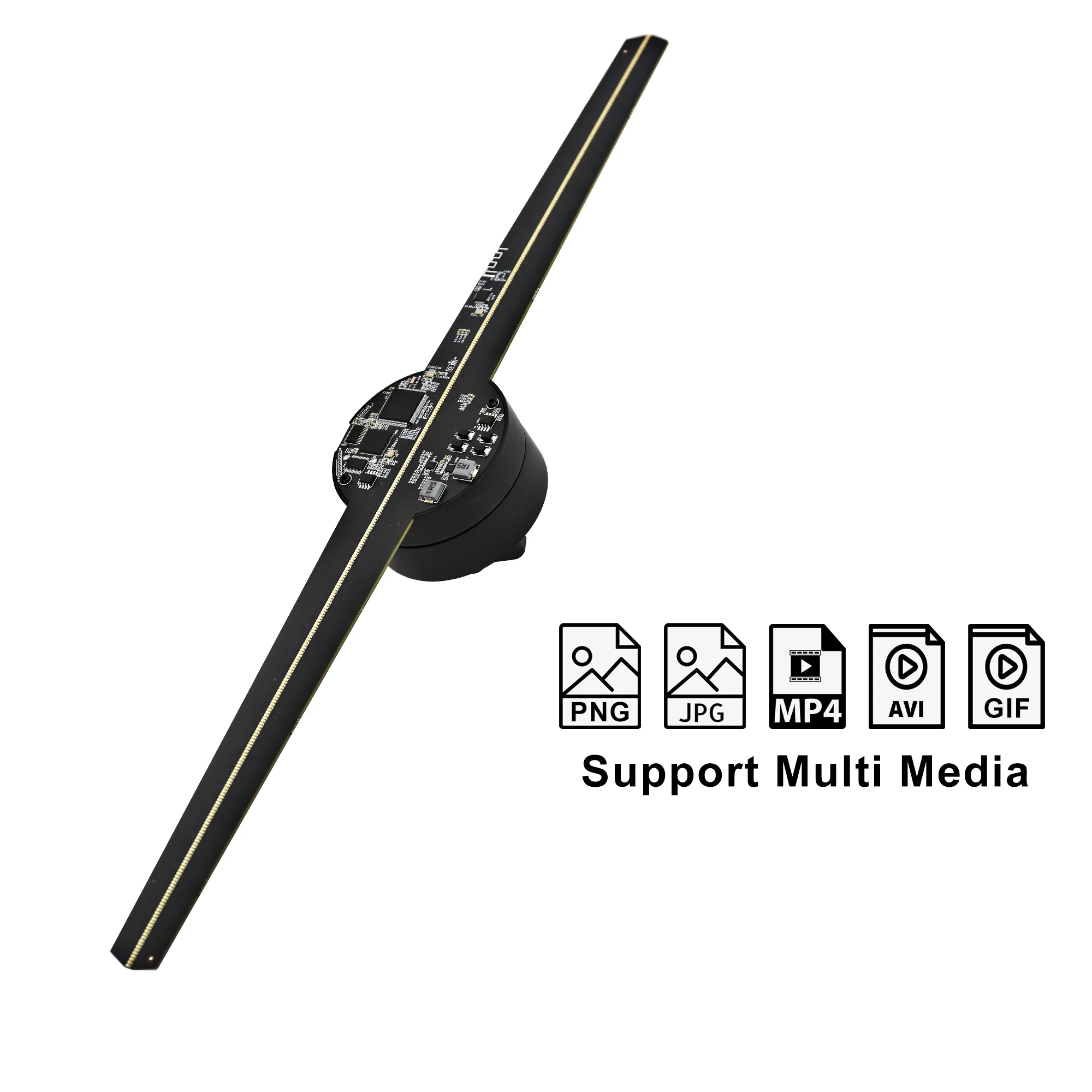 42Cm 3D Other Advertising Equipment Splicing Fan Ventilatory Holografico Mini 3D Hologram Fan