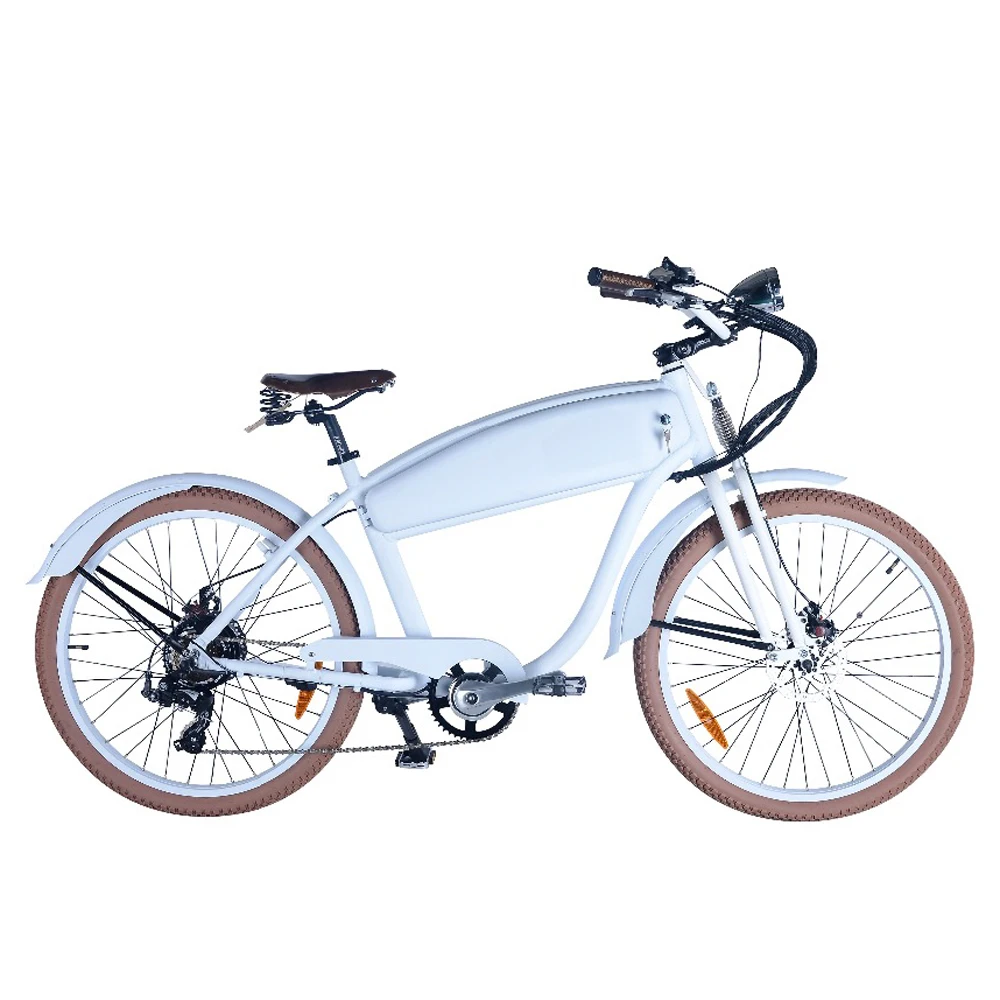 26 inch classical retro double spring suspension fork vintage retro electric bike 48v 500w vintage electric bicycle