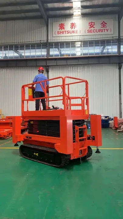 BSSP 8CS Электрический МОБИЛЬНЫЙ ГУСЕНИЧНЫЙ 8 м 9,75 м платформа самоходный ножничный подъемный стол