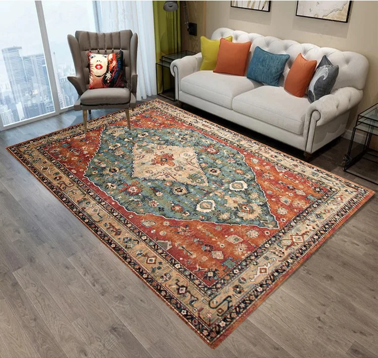 Wholesale Polyester Modern Household Custom Turkish Living Flooring Room Large Carpets Mats and Rug