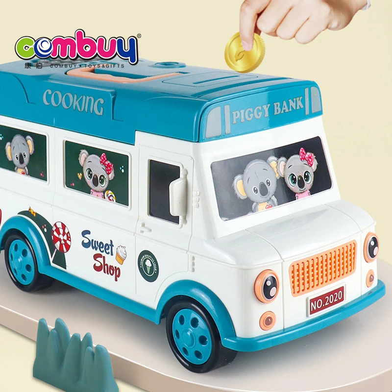 Money saving puzzle remote control car piggy banks for children