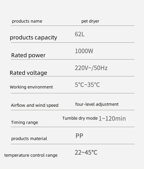 Smart Automatic Pet Dryer Machine Multiple Modes Cat and Dog Hair Dryer for Cleaning and Bathing
