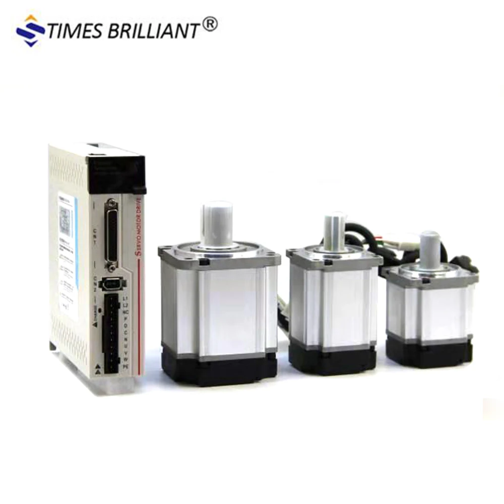 servo motor with driver 3phase  or single 220v 100W 200W 400W 600W 750W 1kw  ac motor 17bit magnetic encoder