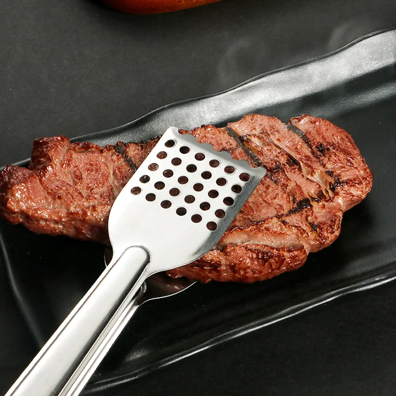 Korean Barbecue Bbq Clip Clamps Cooking Stainless Steel Frying Food Serving Tongs Bread Clip Food Ice Tongs Candy Buffet Tongs