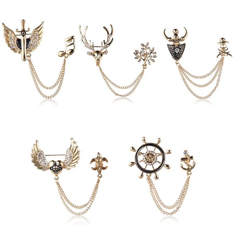 Мужская Брошь В Виде Короны