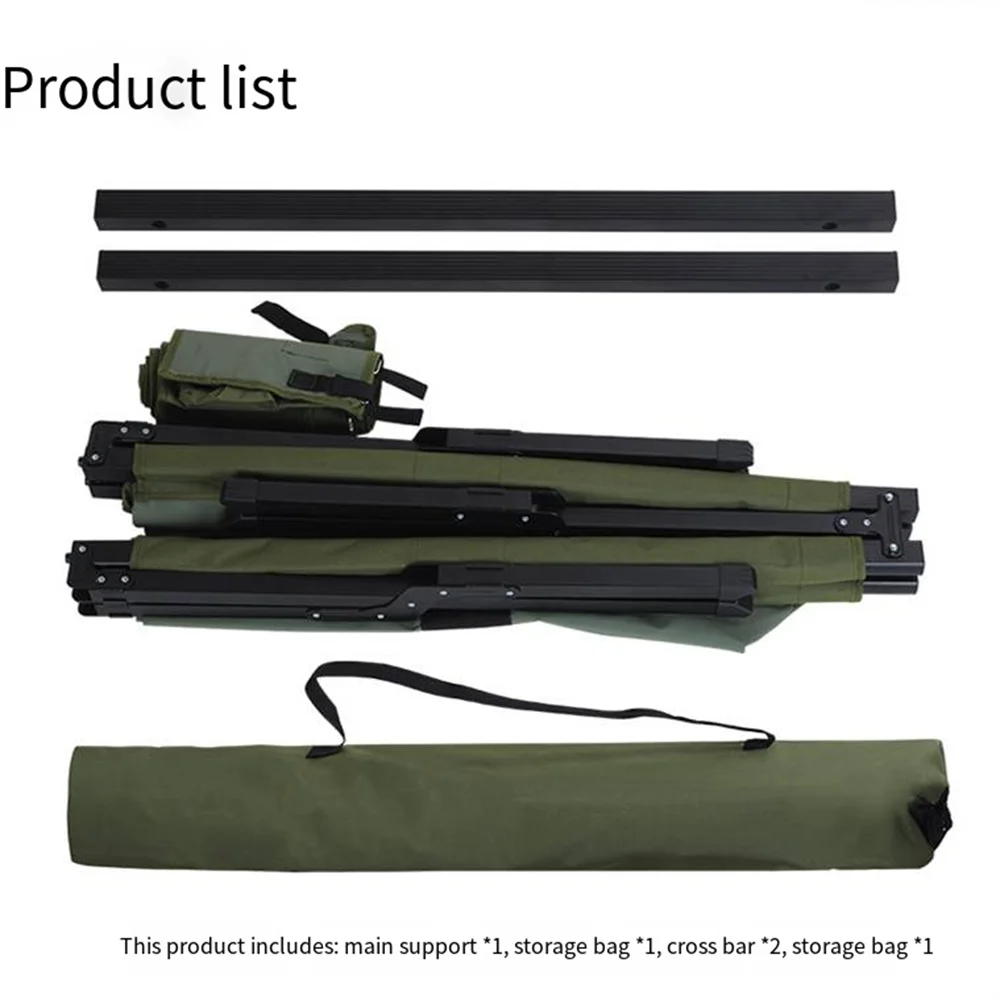Camp Hiking Metal Adjustable Aluminum Arroy Canvas Bed Stretcher Foldable Folding Camping Cot Bed