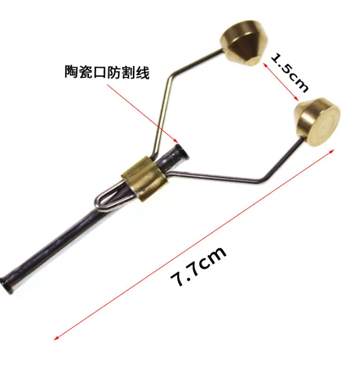 TOPIND Stainless Steel Brass Bobbin Thread For Jigging Hook Assist Tool For Fly Fishing Accessory