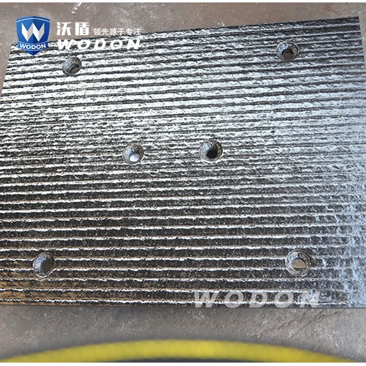 China chromium carbide overlay wear plate excavator crusher bucket liner