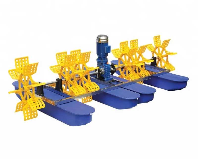 
China aquaculture 8 paddle wheel aerator for shrimp farming pond 