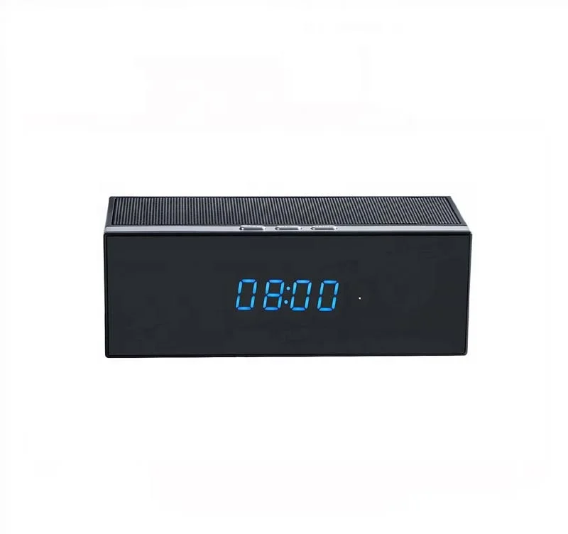New WiFi Table Clock Speaker Camera Hidden 1080P HD IP P2P DVR Camcorder Alarm Night Vision Motion Sensor Remote Video Review