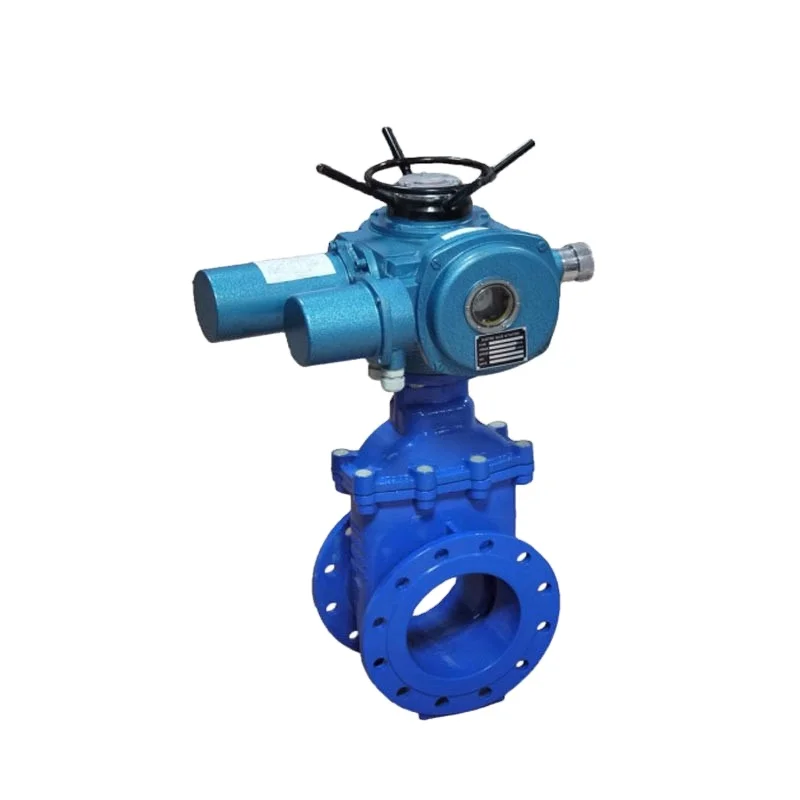 ductile iron 6 inch electric actuated explosion proof soft seal gate valve with prices