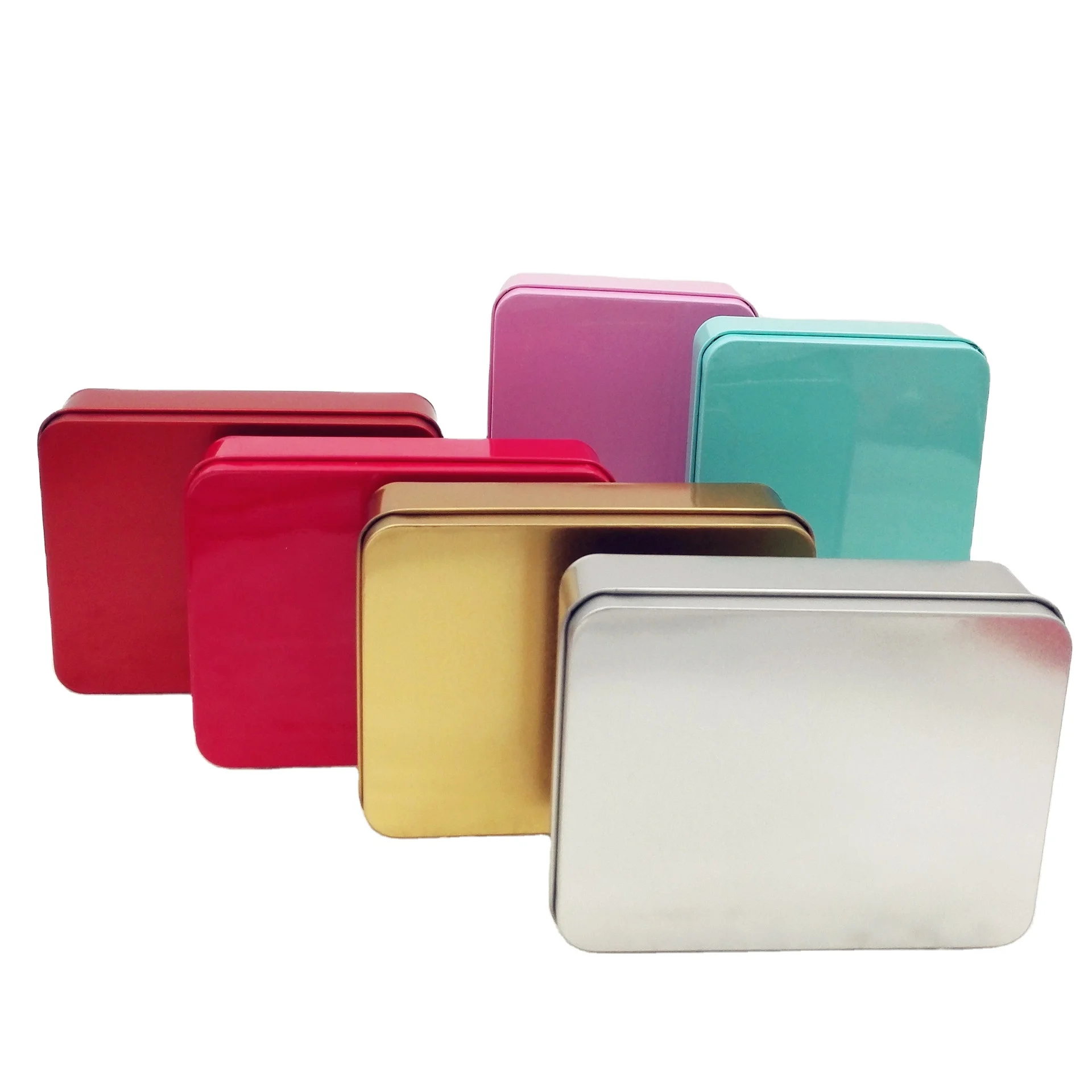 Factory Custom Rectangle Colorful Metal Packaging Tin Box