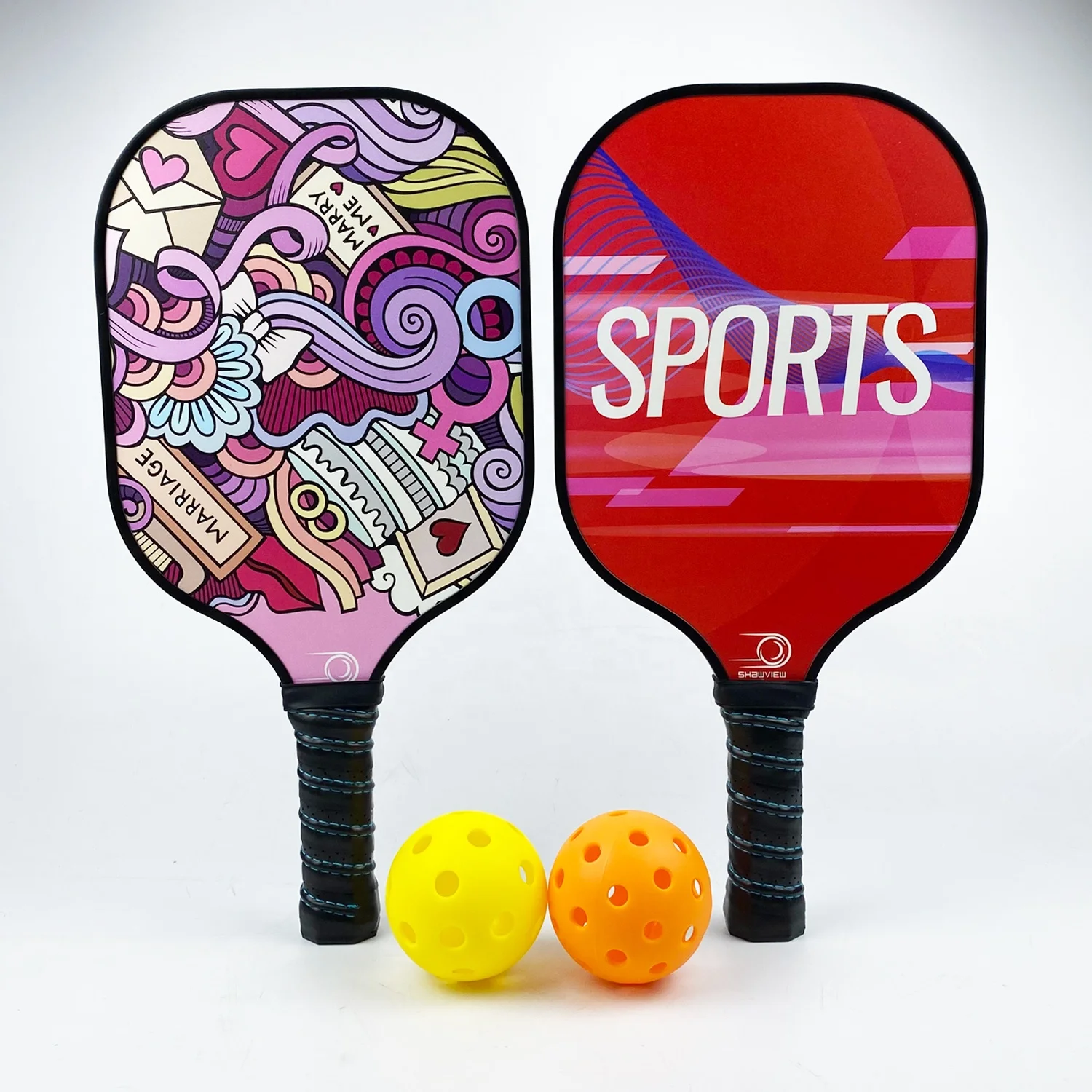 Shawview China Factory Padles Pickleball Paddle Graphite Carbon Fiber Racket Padel Beach Pickle Ball