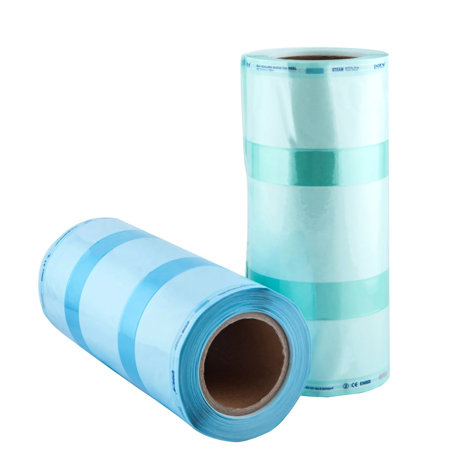 Medical tools autoclave packing heat sealing steam sterilization gusset pouch reel rolls
