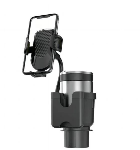 3 in 1 Adjustable Long Gooseneck Design Drink Expander Car Cup Holder Phone Mount For Cell Phone