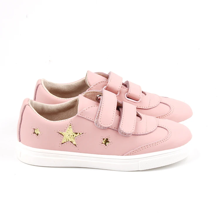 Fast Delivery Leather Shoes Kids Factory Wholesale Genuine Leather Girls Sneaker Shoes