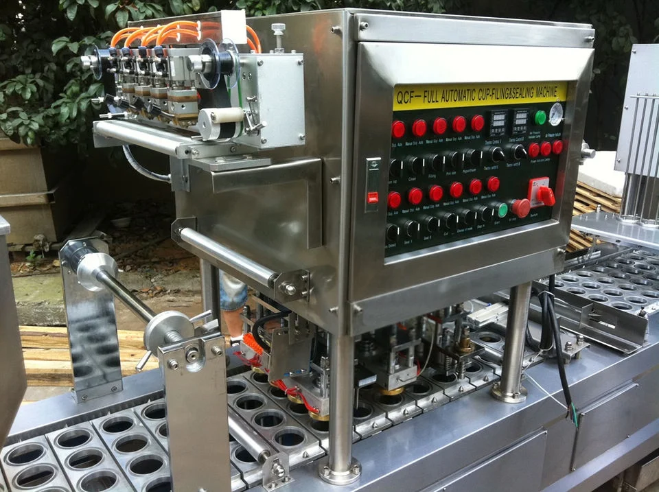 Автоматическая машина для наполнения и запечатывания чашек, машина для запечатывания чашек для йогурта, машина для наполнения чашек для воды