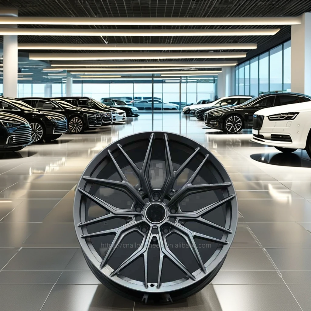 Custom Forged Deep Concave Wheel 18 19 20 21 22 24  Inch brushed  Gray Spokes 5x130 for Porsche 992 911 Carrera S 4S GTS Rims