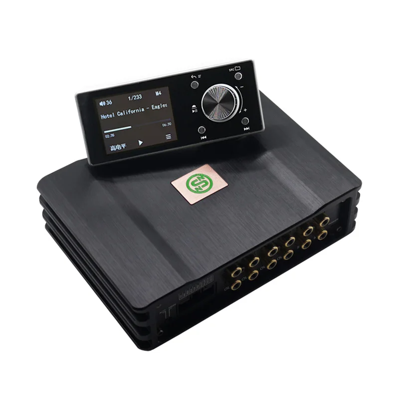 OEM Car DSP Amplifier Channels Digital Audio Processor 4 Channels with LCD Remote Controller and 8 Car Audio Computer Sources